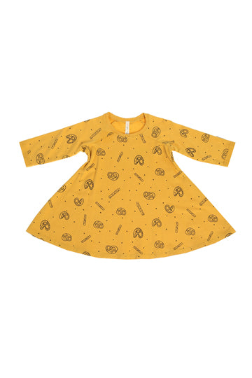 Pretzel Mix A-line dress, Dandelion